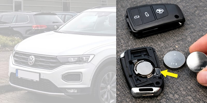 Changer la pile de clé T-Roc