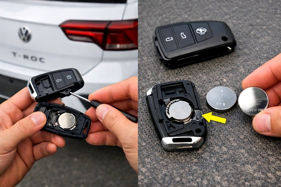 Changer la pile de la clé T-Roc