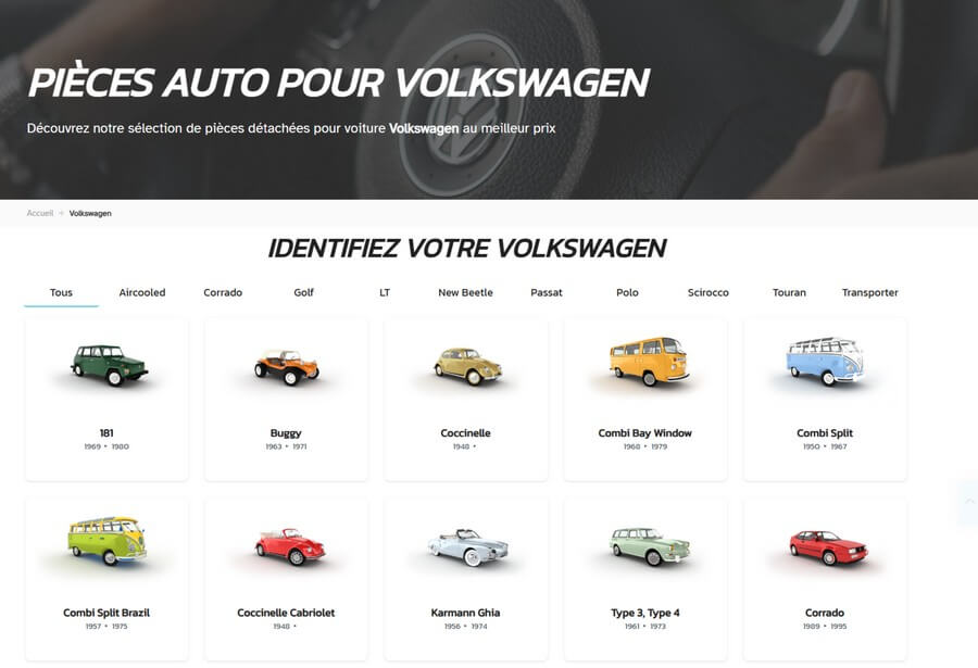 Mecatechnic - Pièces détachées pour Volksvwogen