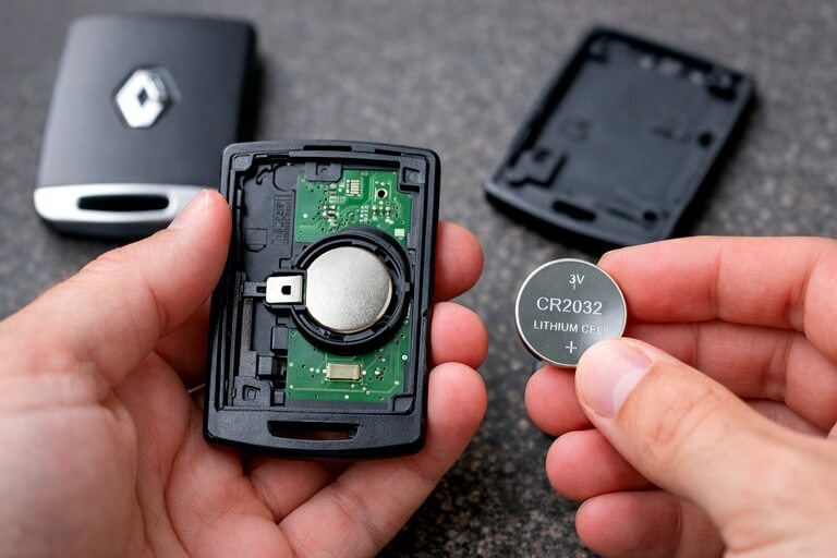 changer la pile de carte clio 4