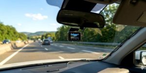 Dashcam dans une voiture